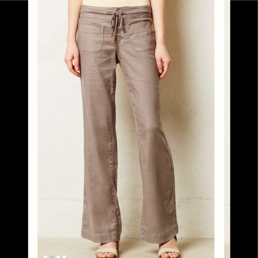 Anthropologie Level 99 Lana linen trousers